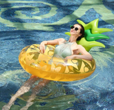 Pineapple Inflatable Swimming Ring Toy Party Pool Lifebuoy